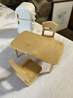 Calico Critters Kitchen Fridge Table Chairs dollhouse Furniture Accessories Lot