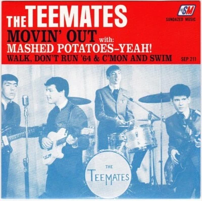 TEEMATES ‎– Movin' Out 45 NEW Sundazed 7" red vinyl - Image 1 of 2