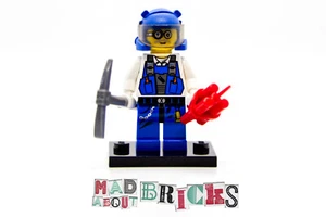 Lego Minifigura Minifigura Power Miner - Cerebros, Visera Completa con Soporte + Accesorios... - Imagen 1 de 5