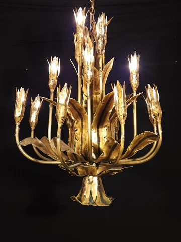 Circa. 1960s Tom Greene for The Feldman Co. Brutalist  Chandelier Cover