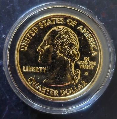 2005 D Yosemite Valley - John Muir -Gold Plated Quarter - Image 1 of 2