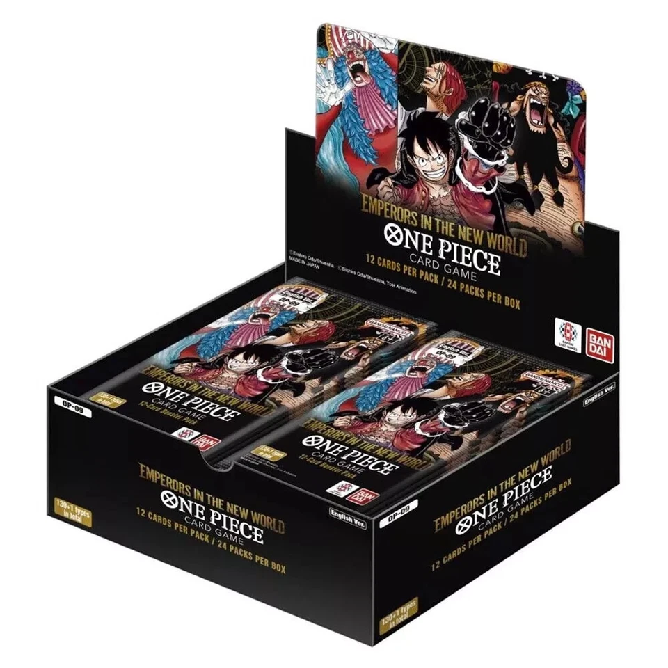 One Piece Emperors In The World OP09 TCG 24 Packs Booster Display EN Bandai