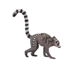 .Mojo LÉMUR Y BEBÉ Zoológico Salvaje Animal Juego Modelo Figura Juguete Plástico Bosque - Imagen 1 de 6