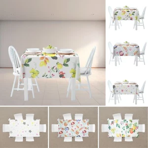 Wipe Clean Tablecloth PVC Vinyl Cover Wipeable Waterproof Table Cover Protector - Picture 1 of 30