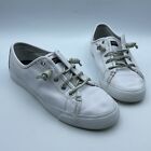 Sperry Top Sider Sts91888 Women White Leather Slip On Shoe Size 9M Pre Owned