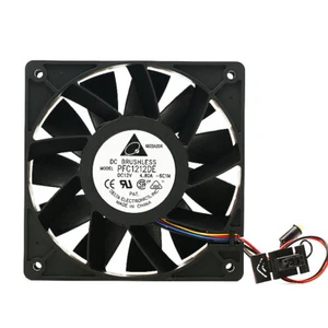 Delta PFC1212DE 12038 12CM 12V 4.8A Ball Bearing Car Turbo Fan - Picture 1 of 7