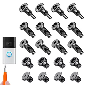 20 Piezas Tornillos de Timbre para Timbre de Anillo Tornillos de Repuesto, Video Timbre Reemplazo - Imagen 1 de 12