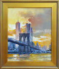 "Brooklyn Bridge Evening Light, New York", o/c, par Irek T. Szelag