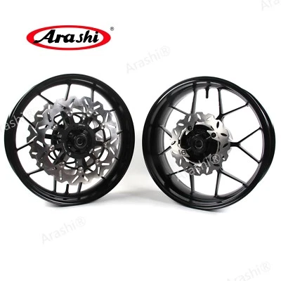 Llanta delantera trasera y rotor de freno para Honda CBR600RR 2007-2017 negras Foto 1 de 4