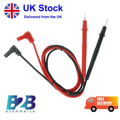 B2B CS Banana Plugs Pair Of Red Black Multi Meter Probe Test Lead 71cm - NEW FOR 2024!
