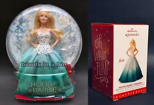Muñeca Barbie de vacaciones 2016 Barbie excelente caja coleccionista adornos de Navidad lote 2 - Imagen 1 de 4