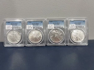 Lot of 4 1994 $1 Silver Eagles PCGS MS 69 Better Date Eagle Blue Label ( AIJ) - Picture 1 of 3