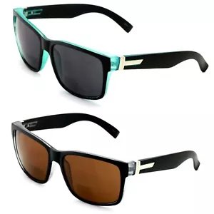 2 Pairs Men Bifocal Large Wide Fitment 150mm Reading Sunglasses - Outdoor Reader - Picture 1 of 3