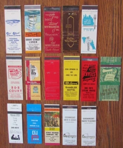 CUBIERTAS PARA MATCHBOOK PUEBLO, COLORADO: LOTE DE 16 DIFERENTES FUNDAS VACÍAS -A - Imagen 1 de 2