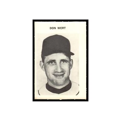 Don Wert 1969 Milton Bradley #nan Baseball Card EX - Image 1 of 3