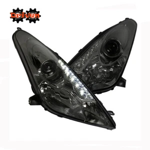 For 2000-2005 Toyota Celica Smoked Housing Projector Headlights LED Strip - Picture 1 of 4