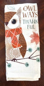 Mainstays Owl Ways Thankful Decorative Kitchen Towel  - Imagen 1 de 2