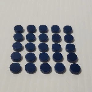 LEGO 1 X 1 Round Tile DARK BLUE (x25) 98138 NEW REPLACEMENT DOTS PARTS - Picture 1 of 6