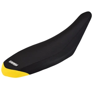 Can Am Ds 450 x  Seat Cover 2008 - 2015 BLACK / BACK GUSSET YELLOW  #257 - Picture 1 of 4