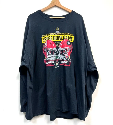 Fanatics T shirt 2018 Rose Bowl Oklahoma Sooners Vs Georgia Bulldogs Men's 4XL Cover