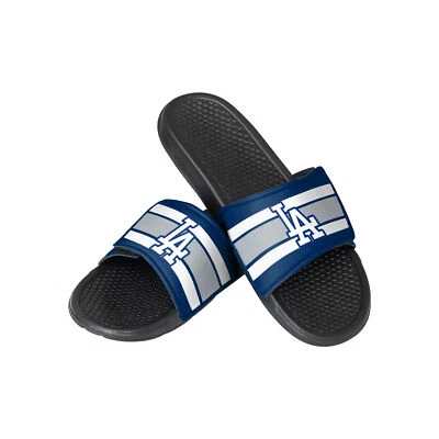 FOCO MLB Youth Los Angeles Dodgers Stripe Legacy Sport Slides Foto 1 de 3
