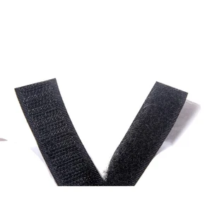 Klettband Selbstklebend 25m x 50mm, Haken & Flausch, stark, schwarz - Bild 1 von 2