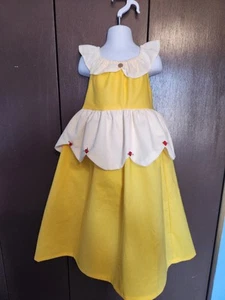 Disney Yellow Belle dress/gown 4t-8Y (6m-3T another listing) Halloween - Picture 1 of 3