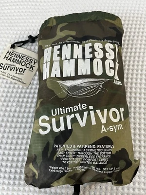 Hennessy Hammock - Ultimate Survivor Asymmetric - New Fits up to 7' tall 350 lbs - Image 1 of 4