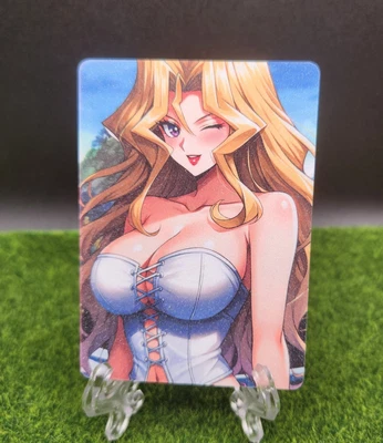 Mai Valentine Yugioh Anime Waifu Girl Doujin Lewd Goddess Story Holo Art Card - Image 1 of 2