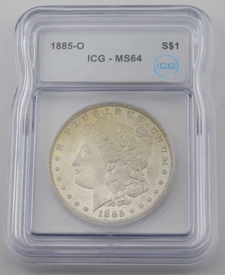 1885 O Morgan Dollar $1 ICG MS64 - 4528431010 - Image 1 of 4