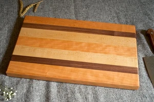 Handmade Wood Cutting Board USA-MADE Maple Walnut Oak Serving Tray *Custom Made* - Bild 1 von 6