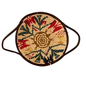 Vintage Wounaan und Embera Schildkröte Schildkröte Schmetterling Vogel Korb Made in Panama - Bild 1 von 4