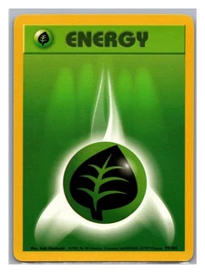 Grass Energy 099/102 - Pokémon Base Set Regular Excellent Condition - Picture 1 of 3