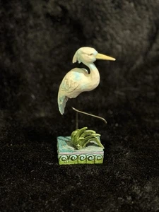 Enesco Jim Shore Heartwood Creek White Heron Stone Resin Figurine Rare - Picture 1 of 6