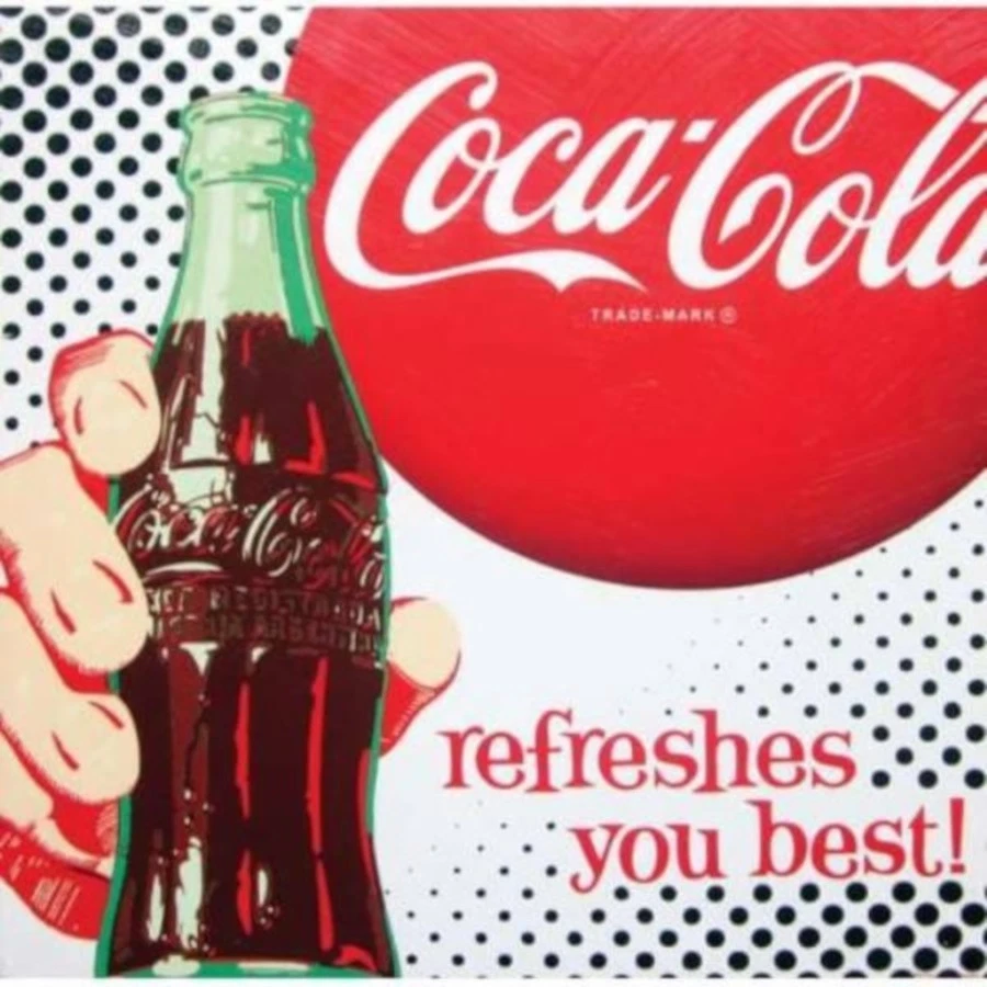 Westland Giftware 24806 COCA-COLA® REFRESHES YOU BEST 15x15 Canvas Art Print - Image 1 of 1