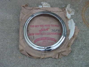 46 47 48 Plymouth P15 NOS MoPar RH Headlamp DOOR BEZEL - Picture 1 of 1