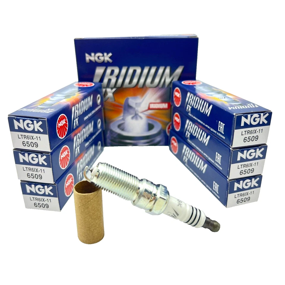 6 Pack NGK Iridium IX Spark Plugs 2011-2014 Ford Edge 3.7L 3.5L V6 Kit Set - Image 1 of 4