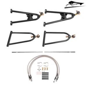 Adjustable Front A Arms +2 +1 Brake Lines Clamps Set For Yamaha YFZ450 2004-05 - Picture 1 of 18