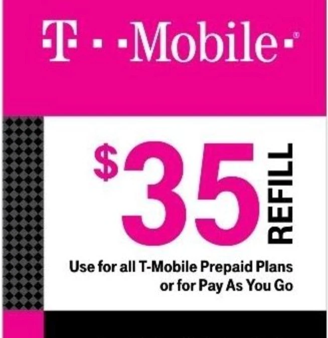 $35 T-MOBILE | FAST REFILL DIRECT TO PHONE - Image 1 of 1