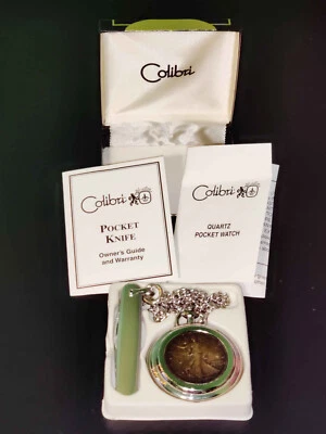 Colibri Silver 1943 Half Dollar Quartz Pocket Watch w/ Pocket Knife WORKING - Image 1 of 4