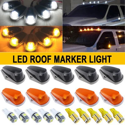 5x Amber Cab Roof Top Lights for Ford F150 F250 F350 1973-1996 Marker Lights - Image 1 of 4
