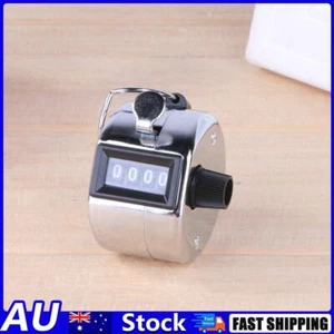 Digital Hand Tally Counter 4 Digit Number Manual Counting Golf Clicker AU - Picture 1 of 5