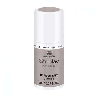 alessandro STRIPLAC PEEL OR SOAK Mouse Grey 8ml NEU/ OVP - Bild 1 von 3