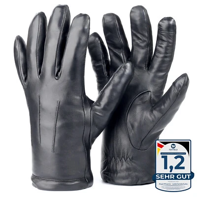 Royal Phoenix® Lederhandschuhe Herren - Weiche Nappaleder Handschuhe Kaschmir