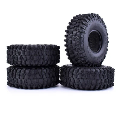 4X 1,9 "120mm Rubber Rocks Crawler Reifen Reifen für 1/10 Traxxas Redcat RC Car - Bild 1 von 4