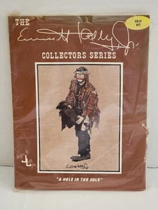 VINTAGE EMMETTE KELLY JR. COUNTED CROSS STITCH KIT *A HOLE IN THE SOLE* OPENED - Picture 1 of 4