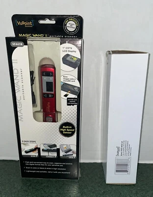 VuPoint Solutions Magic Wand 2 Portable Scanner ST441R-RED W/Carrying Case NEW - Image 1 of 4