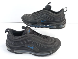 Baskets Nike Air Max noires à lacets Air Bubble en cuir taille UK 5,5 unisexe rétro - Photo 1/8