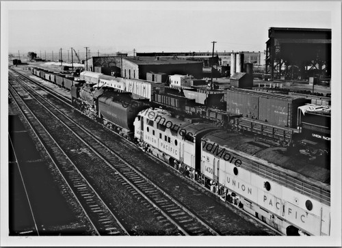 Vintage Union Pacific Railroad UP 809 / 1404 Steam / Deisel Locomotive ...