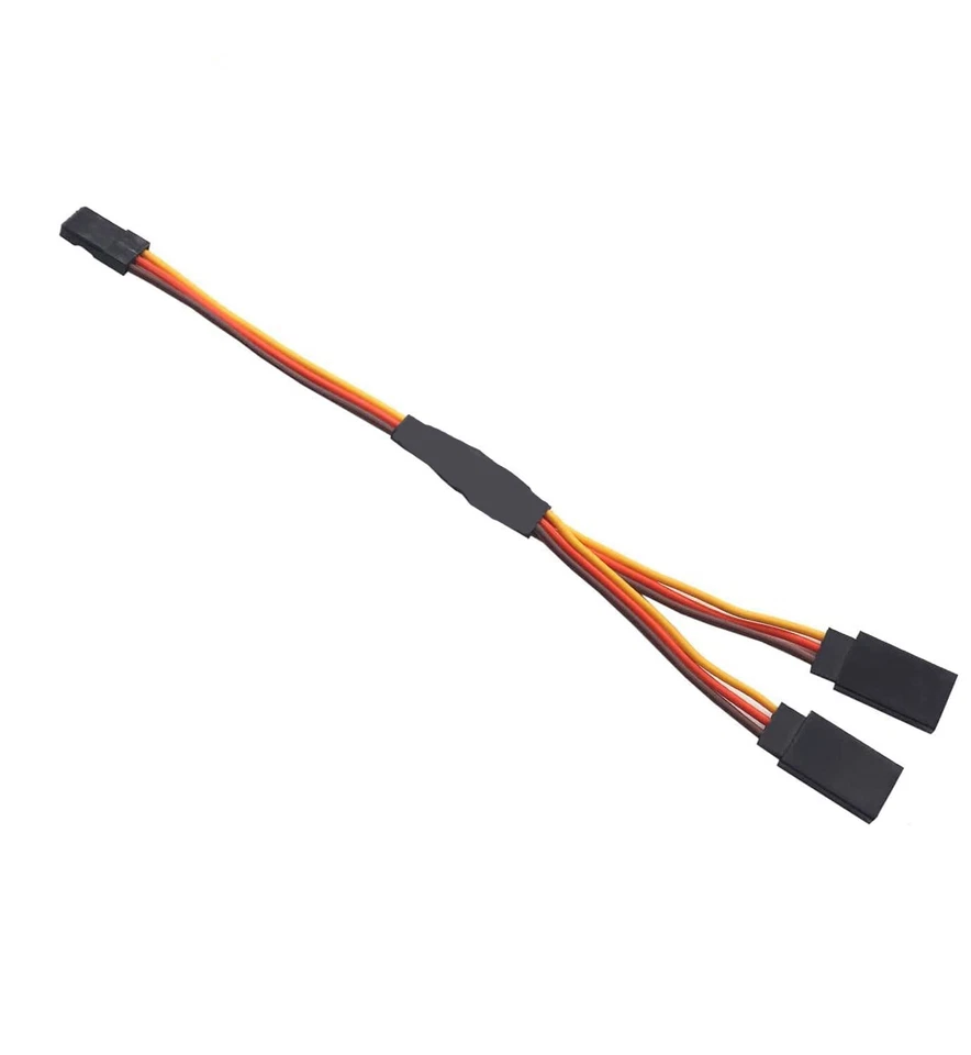 Servo Y-Kabel V-Kabel JR Stecker Buchse UNI Verlängerungs-Kabel Hitec Graupner - Bild 1 von 1
